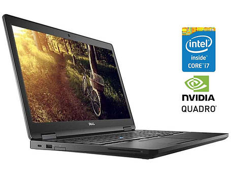 Ноутбук Dell Precision 3520/ 15.6" (1366x768)/ Core i7-7700HQ/ 8 GB RAM/ 512 GB SSD/ Quadro M620 2GB, фото 1