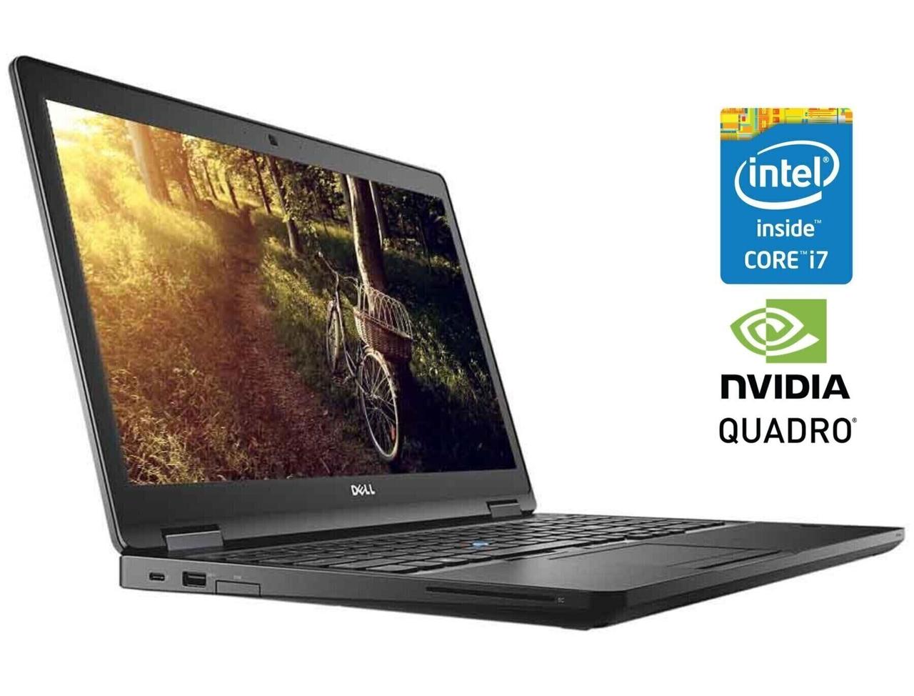 Ноутбук Dell Precision 3520/ 15.6" (1366x768)/ Core i7-7700HQ/ 32 GB RAM/ 256 GB SSD/ Quadro M620 2GB