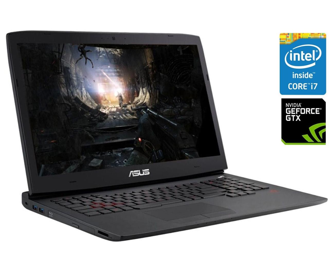 Ігровий ноутбук Asus ROG Strix G751JY/ 17.3" 1920x1080/ i7-4720HQ/ 16GB RAM/ 480GB SSD/ GTX 980M 4GB