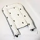 Кокон для новонароджених з матрацом 93х53см, Блакитний / Кокон-гніздечко для дитини / Дитячий кокон для сну, фото 3