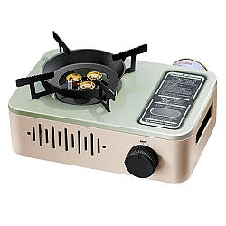 Туристична газова плита з п'єзопідпалом 3200Вт, 29х20х8,5см / Портативна газова плита настільна