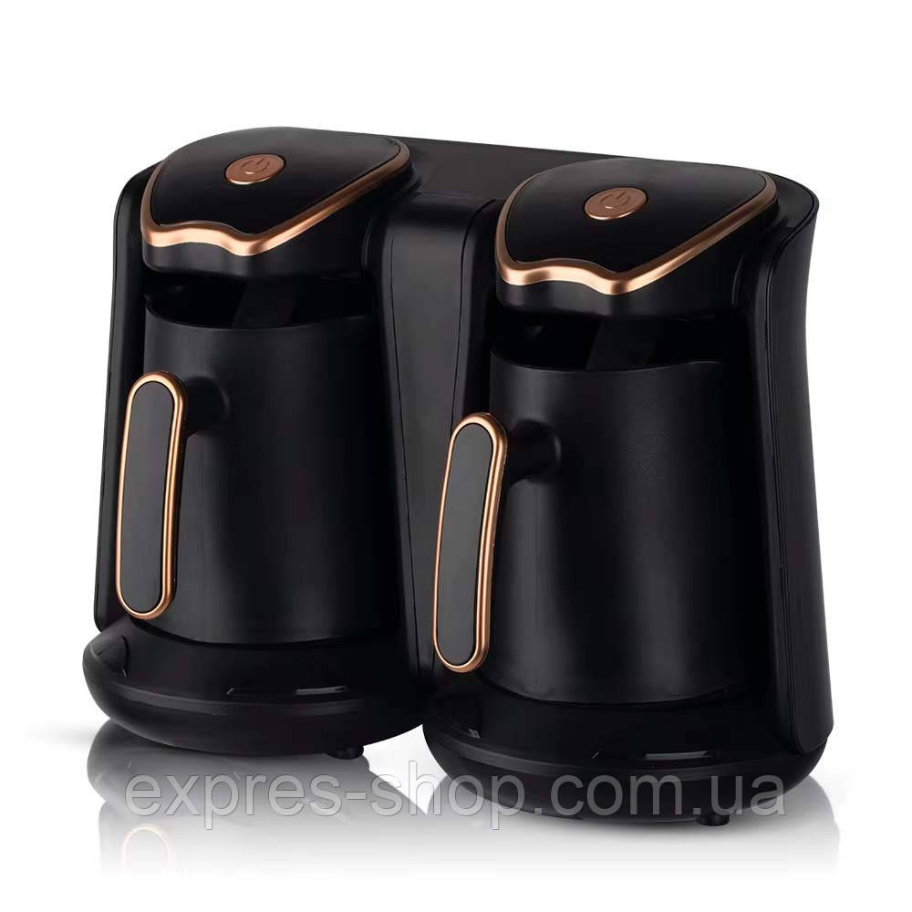 Крапельна кавоварка з двома чашами 2×500мл, від мережі, Sokany SK-04013 / Електрокавоварка, фото 1