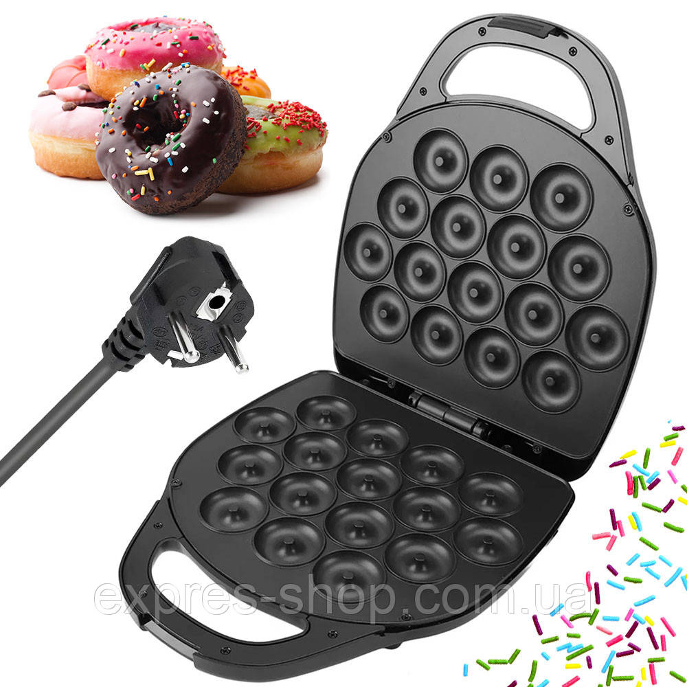 Апарат для приготування пончиків 16шт, 1400Вт, Hoffmans HM-3010 / Пончиковий апарат / Машинка для пончиків, фото 1