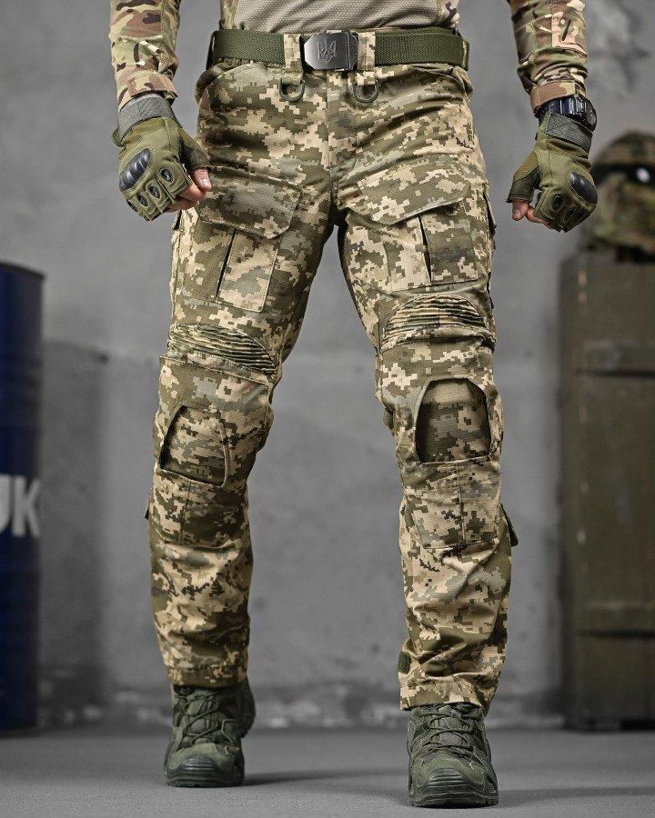 Штурмові тактичні штани Misterioso G3 піксель – брюки рип-стоп із наколінниками ДЛ6344 ТМ, фото 1