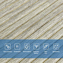 Самоклеюча декоративна 3D панель 700x700x5мм Білий Бамбук (071) SW-00000073, фото 4