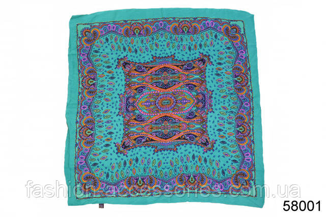 Хустка жіночий з поліестеру Феліція Хустка Феліція бірюзовий 3