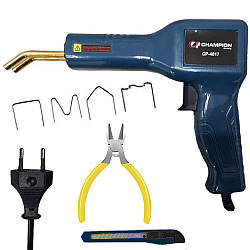 Паяльник для ремонту пластику 70Вт, 4 типи скоб, CP-4017 / Термостеплер / Гарячий степлер / Пістолет для пайки