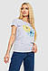 Футболка жіноча з принтом, колір сірий, 244R2215, фото 3