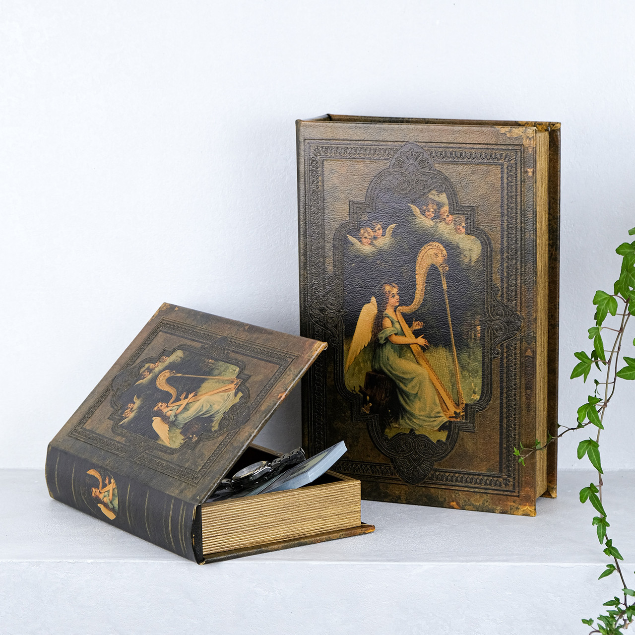 Скринька книга набір з 2-х Ангел з арфою Гранд Презент 33-KSH-XZ-L0479