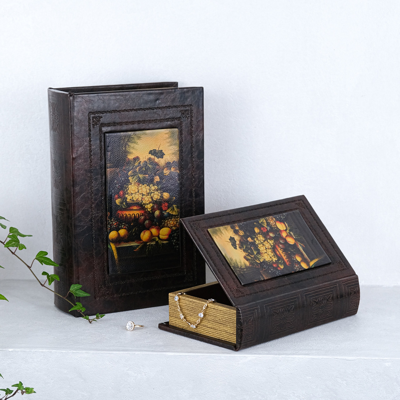 Книга скринька набір з 2-х Фрукти Гранд Презент 27-KSH-XZ-PU09125A