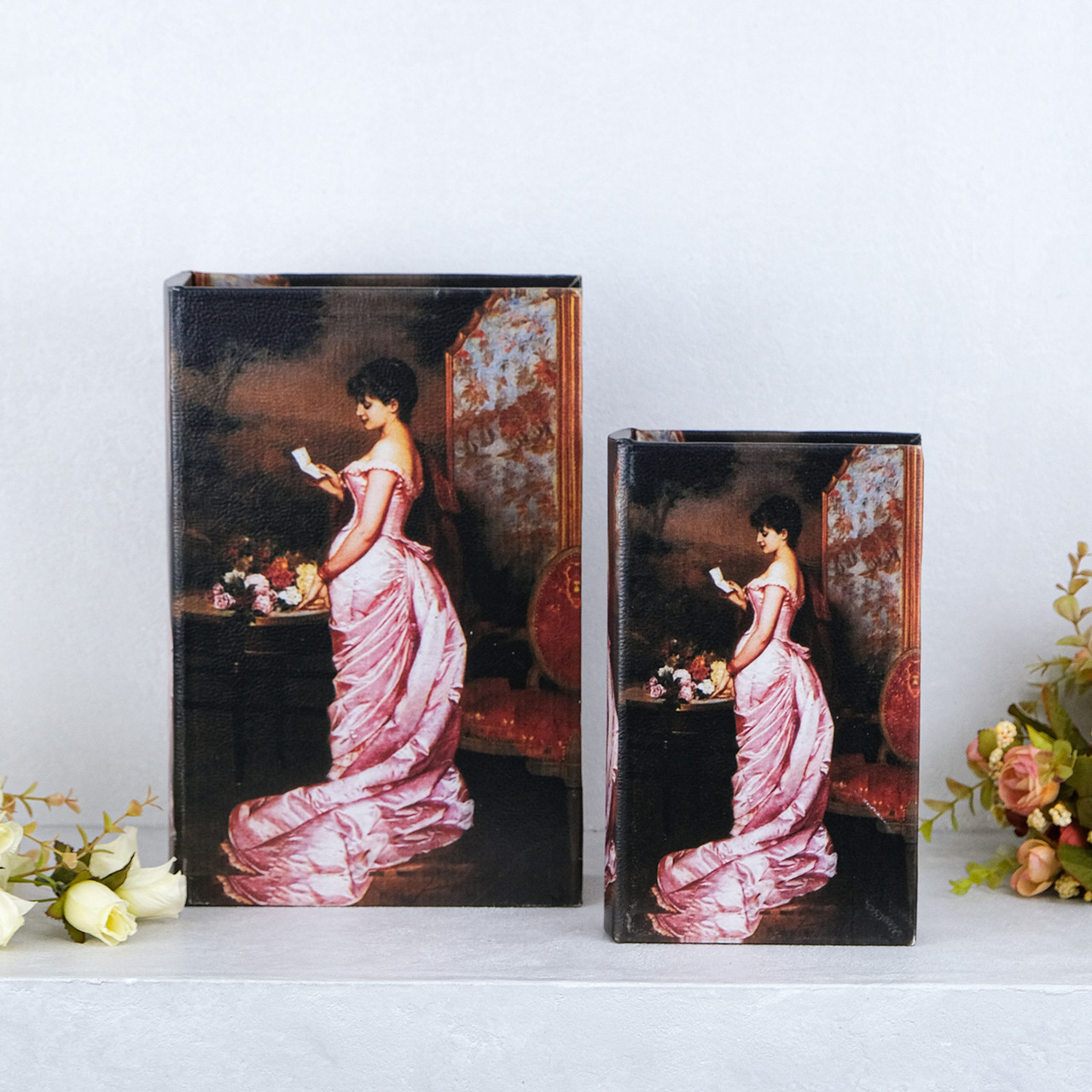 Скринька книга набір з 2-х Леді в рожевому Гранд Презент 27-KSH-SC387-PU