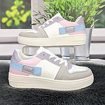 Кросівки жіночі Shosho білі з сірим демісезонні 4819, фото 2