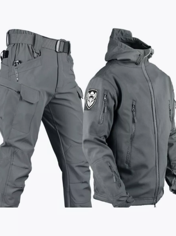 Костюм Dewspo без утеплення TACTICAL VANGUARD Сірий Дюспо Розмір L