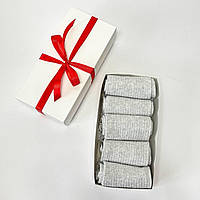 Набір чоловічих шкарпеток в рубчик 41-45 на 5 пар у подарунковій коробці