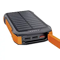 Повербанк з сонячною панеллю 20000mAh Choetech B657 Black PD20W+QC QC3.0 PD3.0 бездротова зарядка (43-00134), фото 5