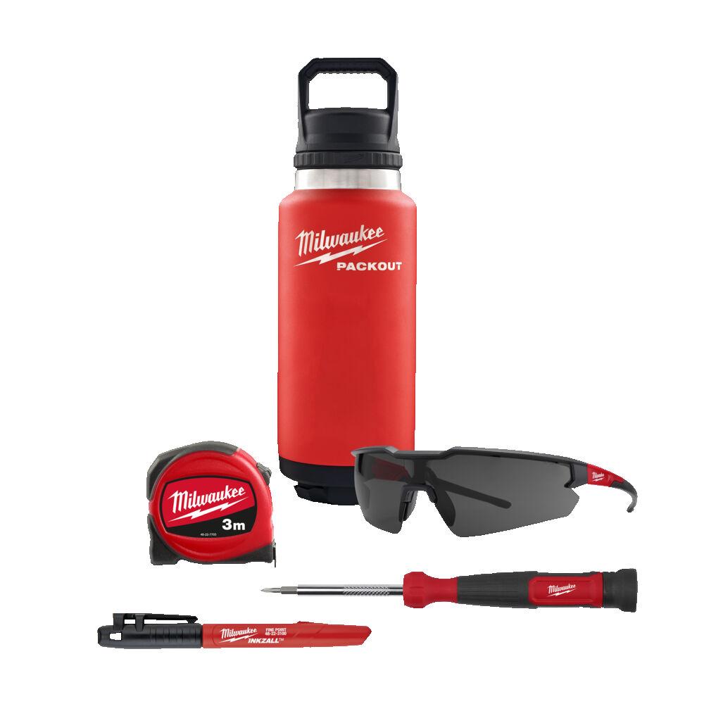 Набір з ручного інструмента та термопляшки PACKOUT MILWAUKEE (5шт)