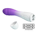 Вібратор для точки G фіолетового кольору Lybaile Pretty Love ELEMENTAL Кайф, фото 9