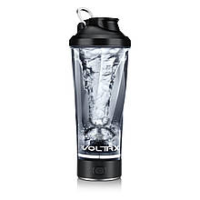 Шейкер спортивний електричний VOLTRX VortexBoost 600 мл. Tritan Black