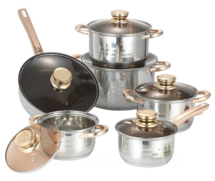 Набір посуду каструль Engelberg EB-8013 12 Предметів