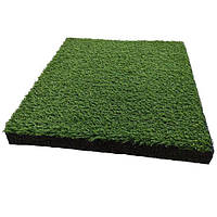 Гумова плитка з штучною травою 500х500 мм - 40 мм