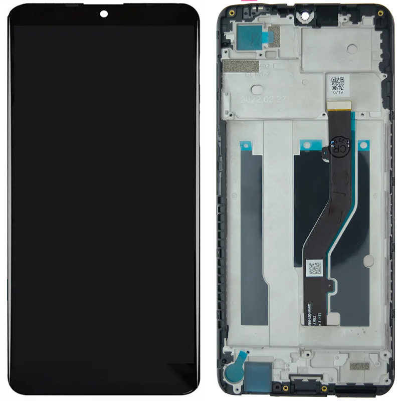 Дисплей ZTE Blade V40 Vita в зібраному вигляді із сенсором і рамкою black (оригінал завод)
