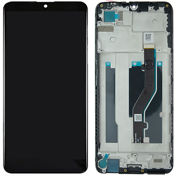 Дисплей ZTE Blade V40 Vita в зборі з сенсором та рамкою black Original PRC