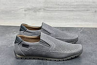 NIVAS DIESEL 42 фирменные мужские летние кожаные мокасины