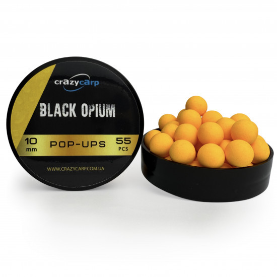 Плаваючі бойли Crazy Carp Platinum Pop Ups Black Opium 10мм