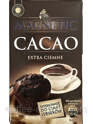 Какао-порошок екстра темний Magnetic Extra Ciemne 200 г (Польща), фото 1