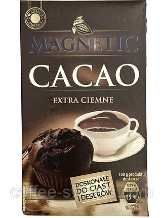 Какао-порошок екстра темний Magnetic Extra Ciemne 200 г (Польща), фото 3