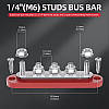 Комплект розподільчих блоків з шиною Bus Bar з 5-ю шпильками М6 для з'єднання кабелів 150А, 48 VDC/300VAC, фото 5