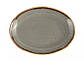 Тарілка овальна Dark Grey порцелянова Porland 360мм 112136/DG, фото 3