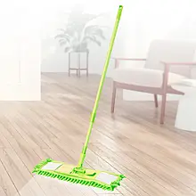 Швабра полотер із пластиковою ручкою duo ворс зелений (2747)