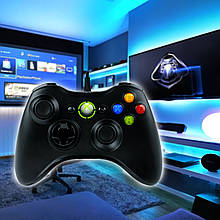 Геймпад XBOX360 провідний джойстик Чорний