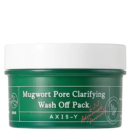 Очищувальна маска з екстрактом полину AXIS-Y Mugwort Pore Clarifying Wash Off Pack 100 мл, фото 1