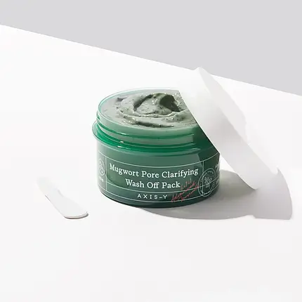 Очищувальна маска з екстрактом полину AXIS-Y Mugwort Pore Clarifying Wash Off Pack 100 мл, фото 3