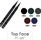 Водостійка підводка-маркер для очей Topface Perfective Eyeliner Pen Waterproof PT607 No003 Grey (Сірий), фото 2