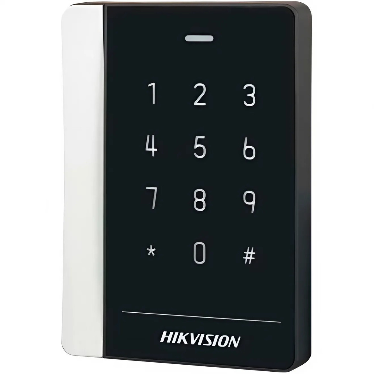 Зчитувач доступу за карткою/паролем Hikvision DS-K1102AEMK Em-Marine/Mifare захист IP64 (99-00016134)
