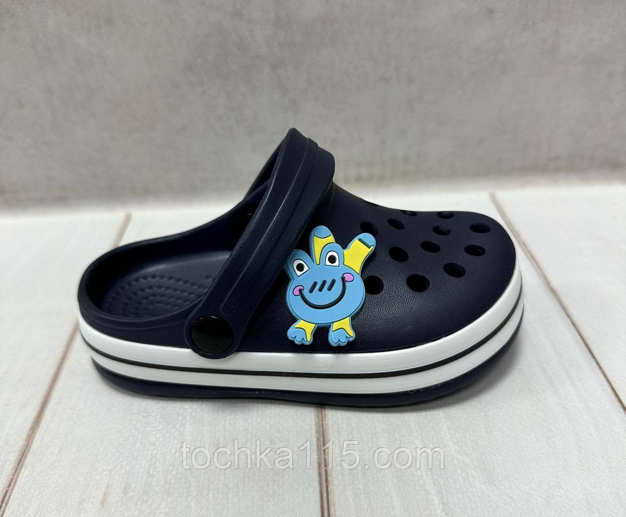 Дитячі сабо крокси crocs Luck line 24-29 сині