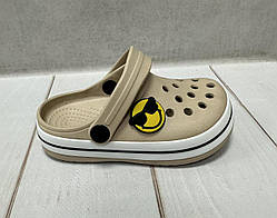 Дитячі сабо крокси crocs Luck line  29  17.5 см  бежеві