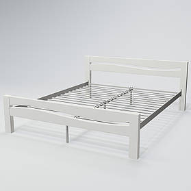 Двоспальне ліжко Сакура Tenero дерев'яна з металокаркасом для дому готелів