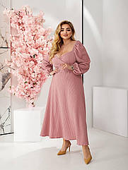 Плаття жіноче довге трикотажне 667 Розміри 48 - 66