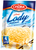 Мороженое сухое с ванильным вкусом Cykoria Польша 60г (4 порции)