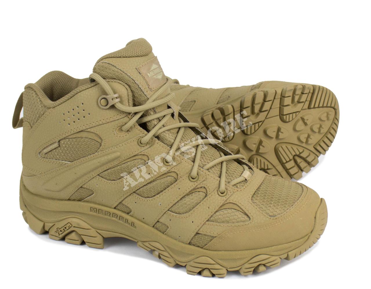 Тактичні водонепроникні черевики Merrell Moab 3 Mid Coyote, фото 1