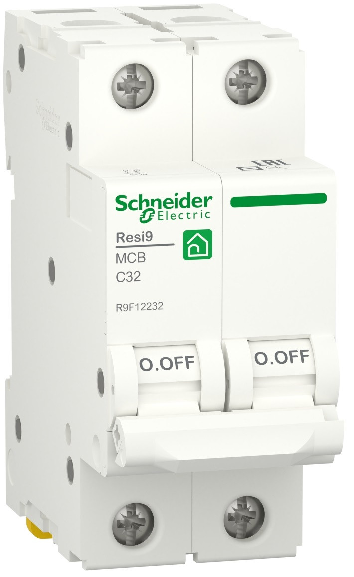 АВТ ВИМ RESI9 6kA 2P 32A C, Schneider Electric
