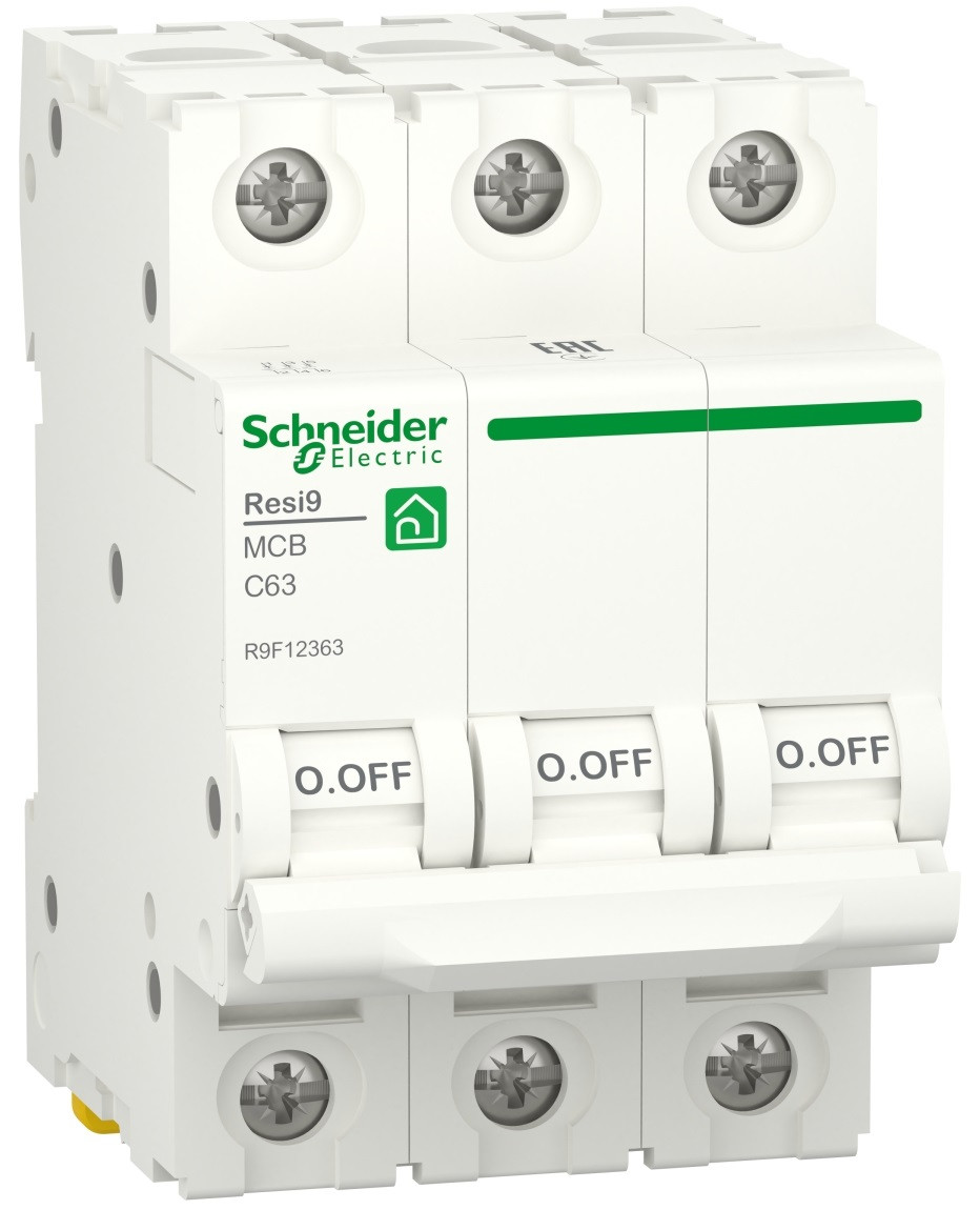 АВТ ВИМ RESI9 6kA 3P 63A C, Schneider Electric