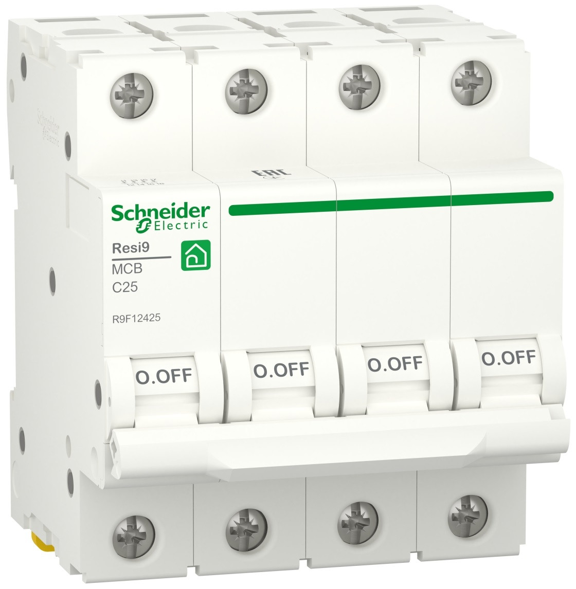 АВТ ВИМ RESI9 6kA 4P 25A C, Schneider Electric