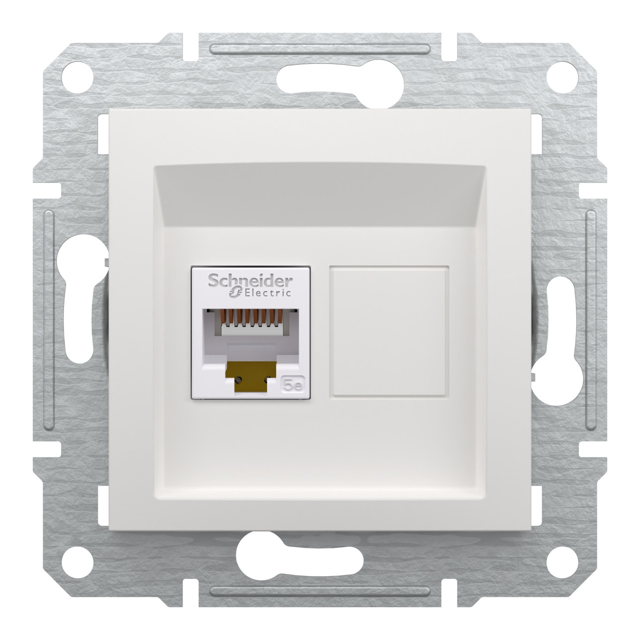 Розетка RJ45 UTP кат 5E білий Asfora без рамки,SCHNEIDER ELECTRIC