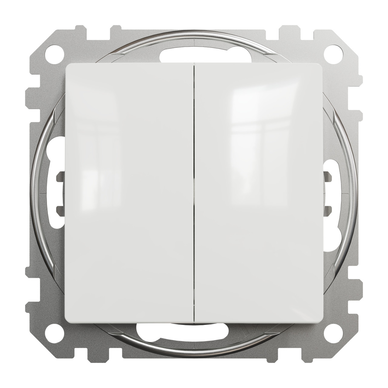 Вимикач двоклав Білий Sedna Design, Schneider Electric