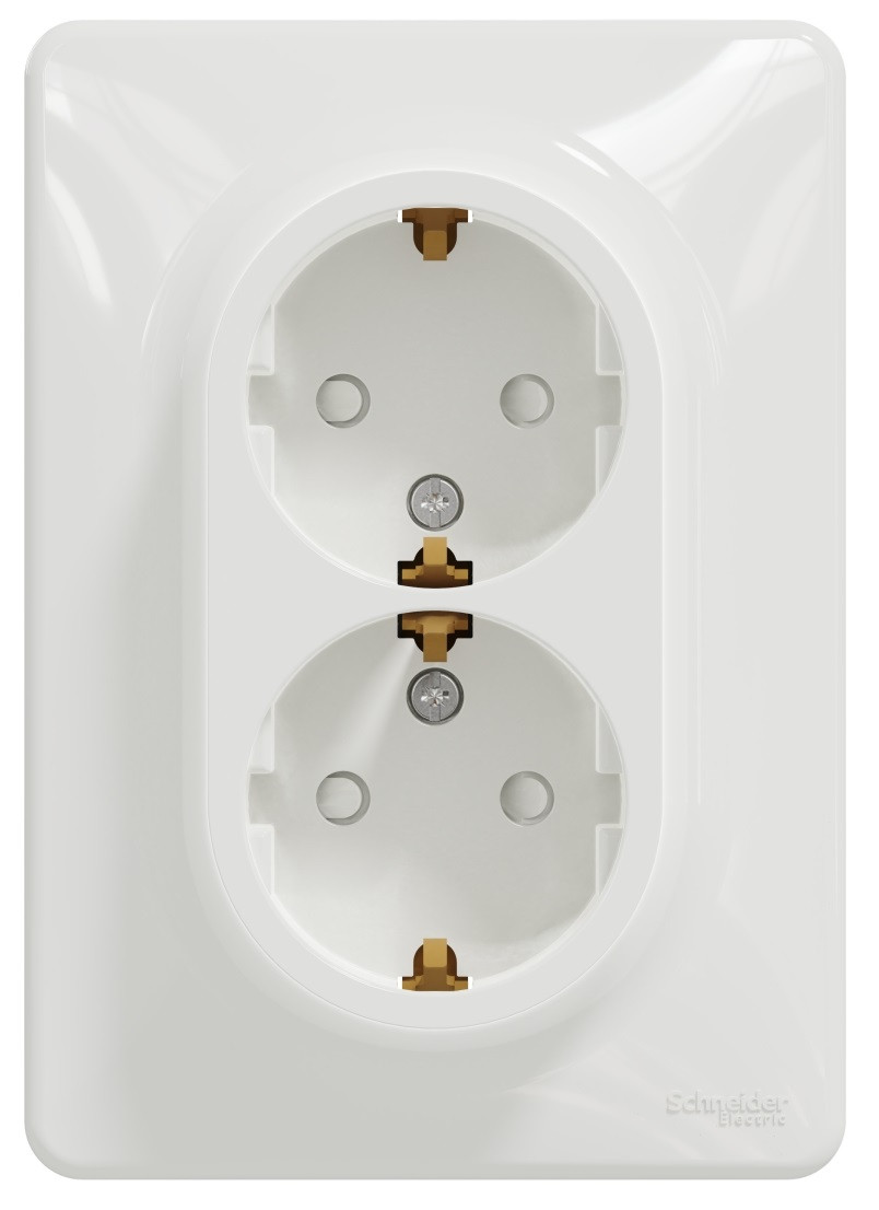 Подвійна роз з/заз з/шт Біл Sedna Design, Schneider Electric